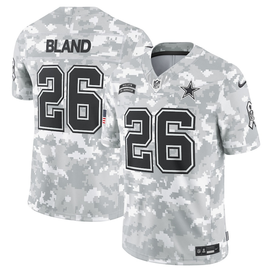 DaRon Bland 26 Dallas Cowboys 2024 Salute to Service Limited Men Jersey - Arctic Camo JS2505 nicesnker