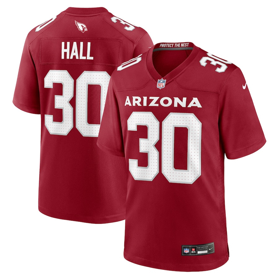 Darren Hall 30 Arizona Cardinals Team Game Men Jersey - Cardinal JS3460 nicesnker