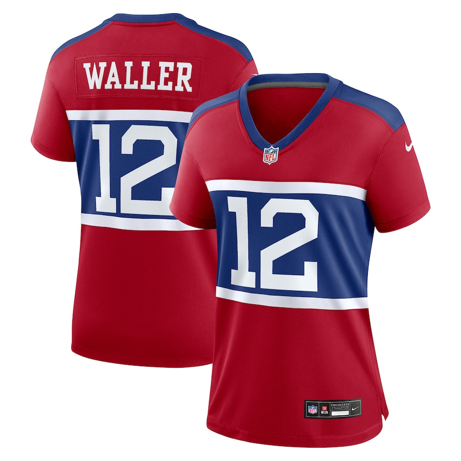 Darren Waller 12 New York Giants Women's Alternate Retired Player Game Jersey - Century Red JS6274 nicesnker