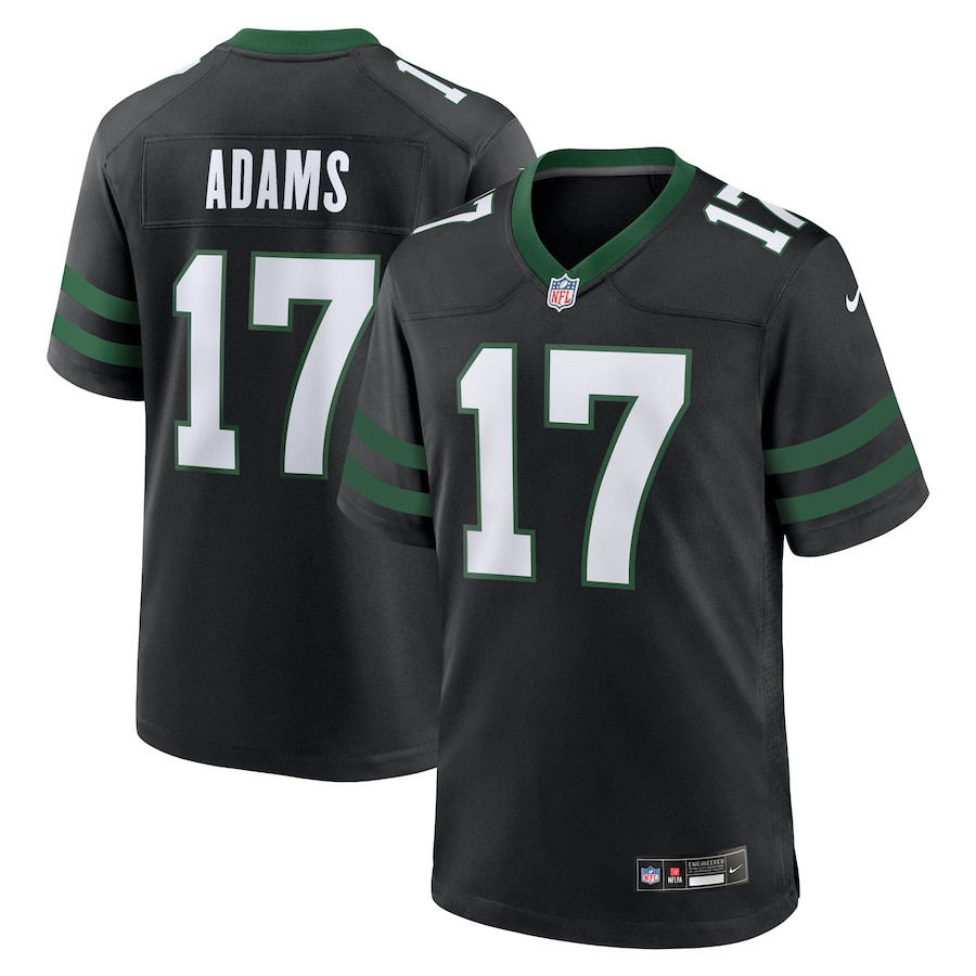 Davante Adams 17 New York Jets Alternate Game Jersey - Legacy Black, Men JS3727 nicesnker