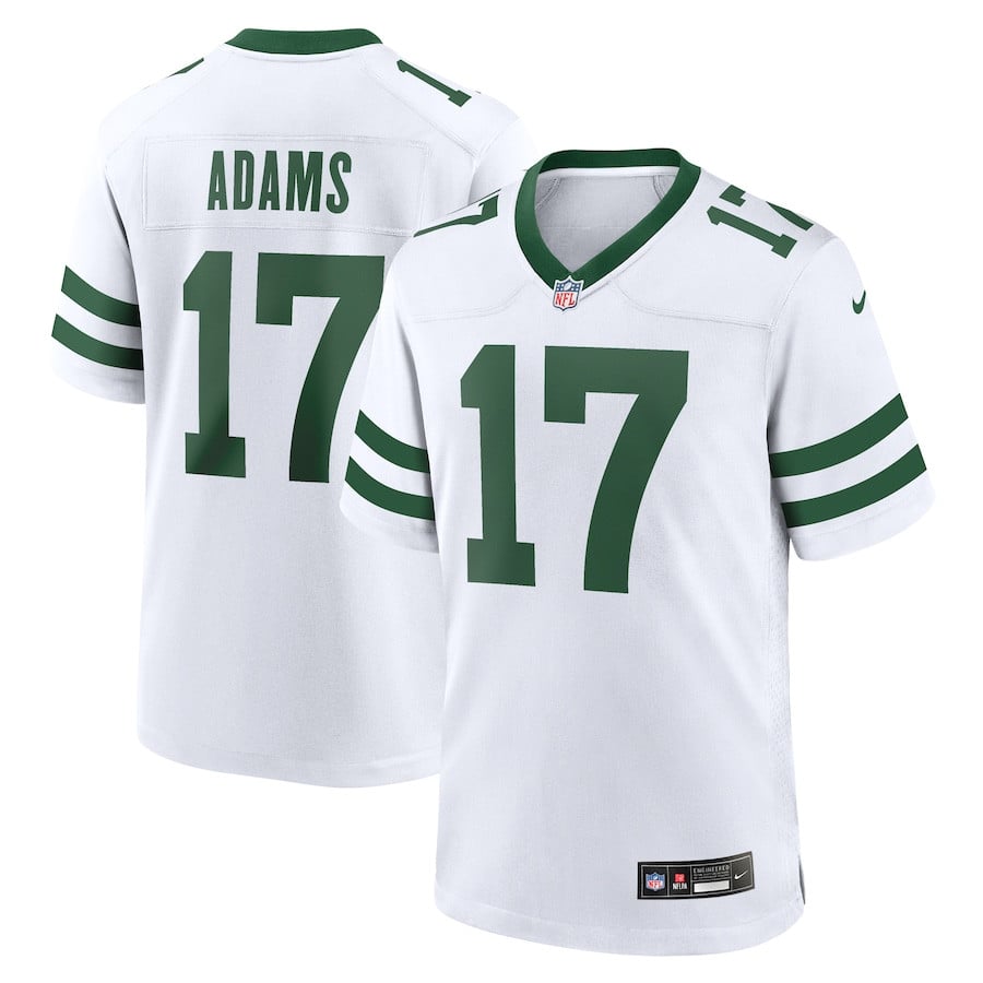 Davante Adams 17 New York Jets Alternate Game Jersey - White, Men JS5024 nicesnker