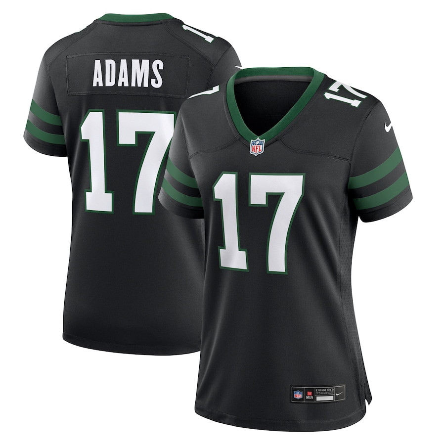 Davante Adams 17 New York Jets Women's Alternate Game Jersey - Legacy Black JS4888 nicesnker