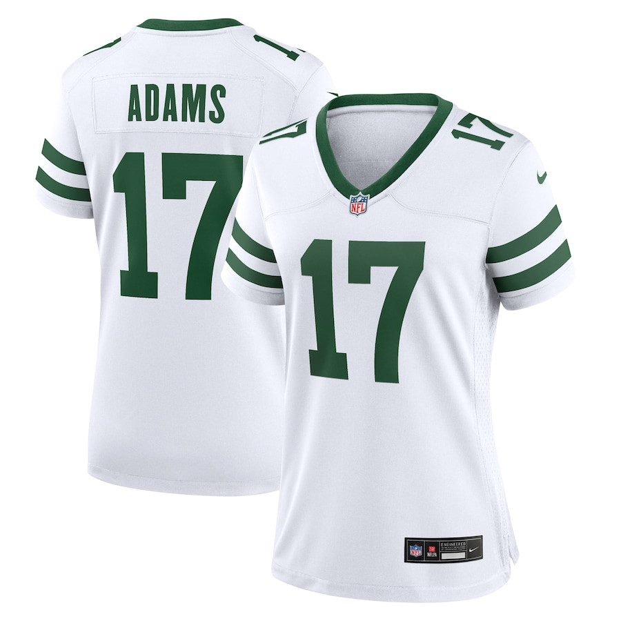 Davante Adams 17 New York Jets Women's Alternate Game Jersey - Legacy White JS3586 nicesnker