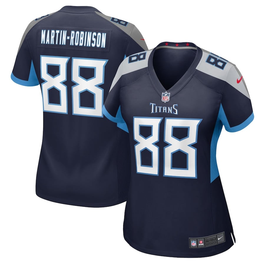 David Martin-Robinson 88 Tennessee Titans Women's Game Jersey - Navy JS1402 nicesnker