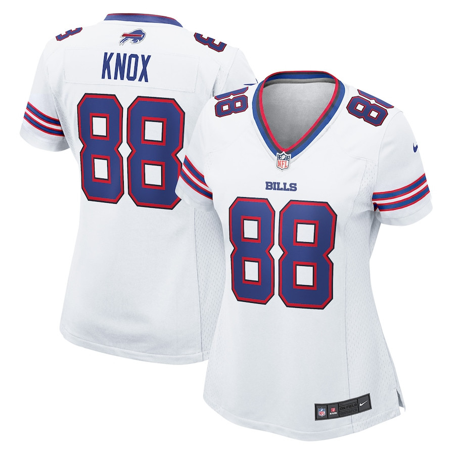 Dawson Knox 88 Buffalo Bills Women's Game Jersey - White JS4421 nicesnker