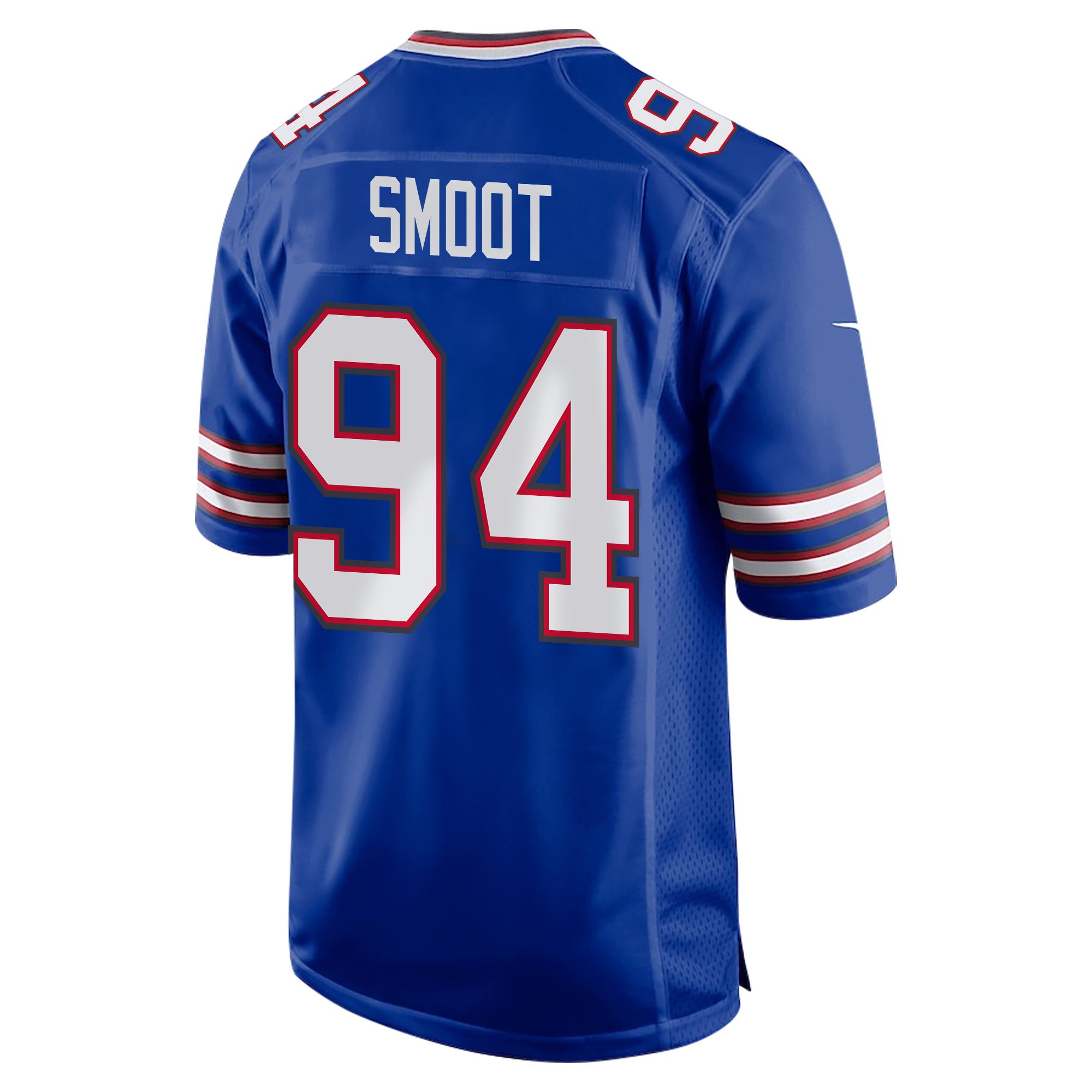 Alternative view of Dawuane Smoot 94 Buffalo Bills Super Bowl LIX Champions Patch 'New Orleans - The Ultimate Showdown' EMBROIDERED Game Men Jersey - Royal JS3964 nicesnker