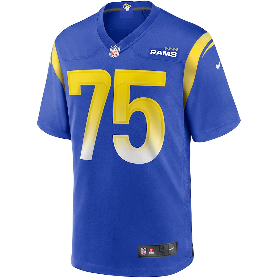 Alternative view of Deacon Jones 75 Los Angeles Rams Men Game Retired Jersey - Royal JS1864 nicesnker