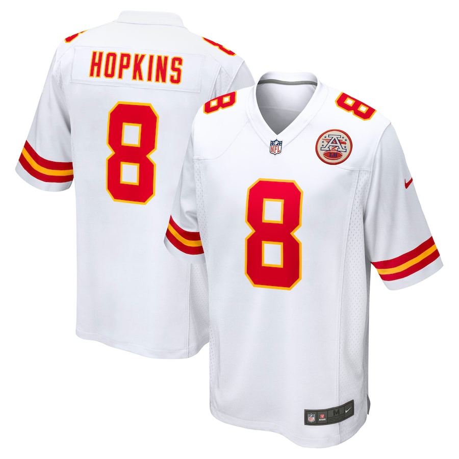 DeAndre Hopkins 8 Kansas City Chiefs Player Game Men Jersey - White JS6712 nicesnker