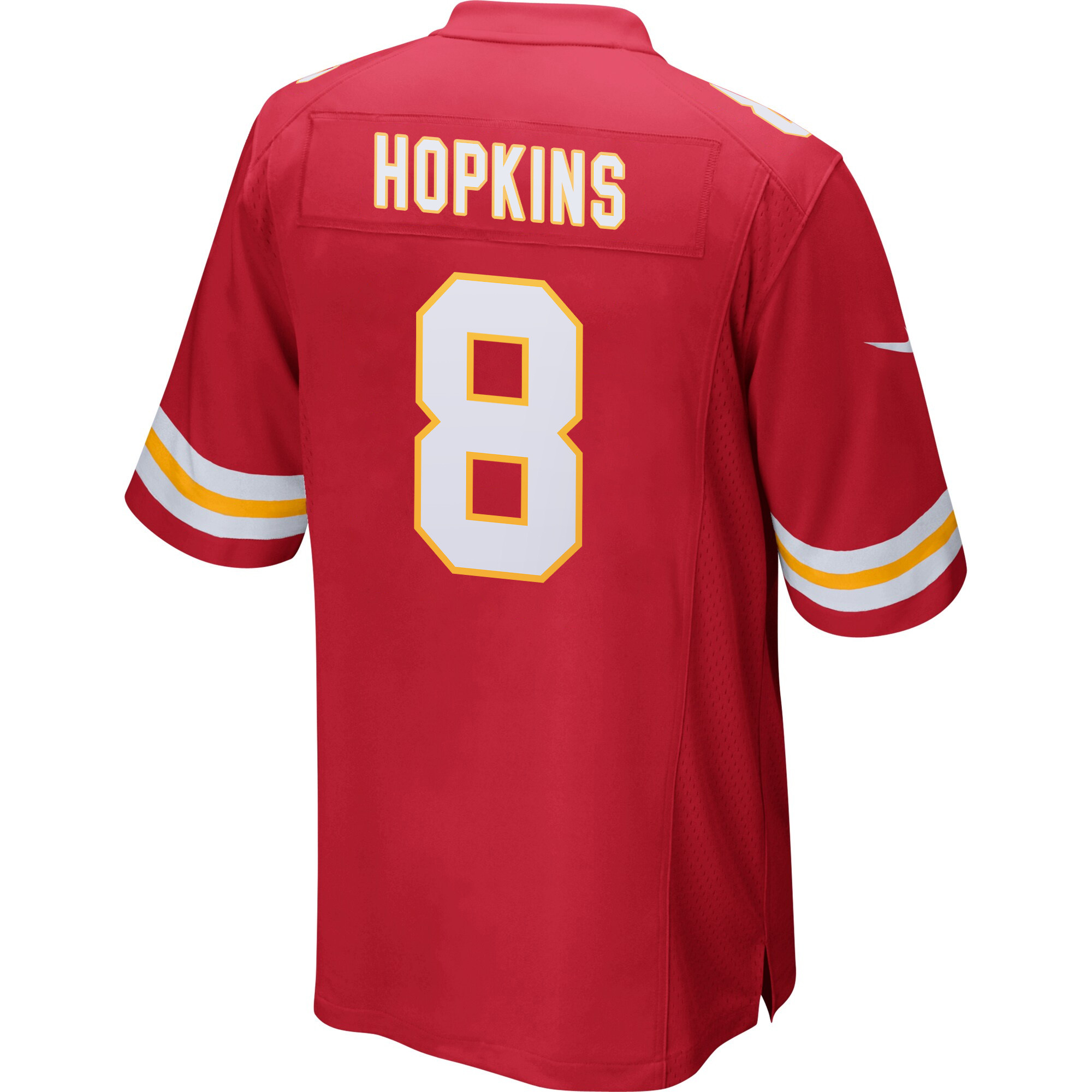 Alternative view of DeAndre Hopkins 8 Kansas City Chiefs Super Bowl LIX Champions Patch Game Men Jersey - Red JS9436 nicesnker