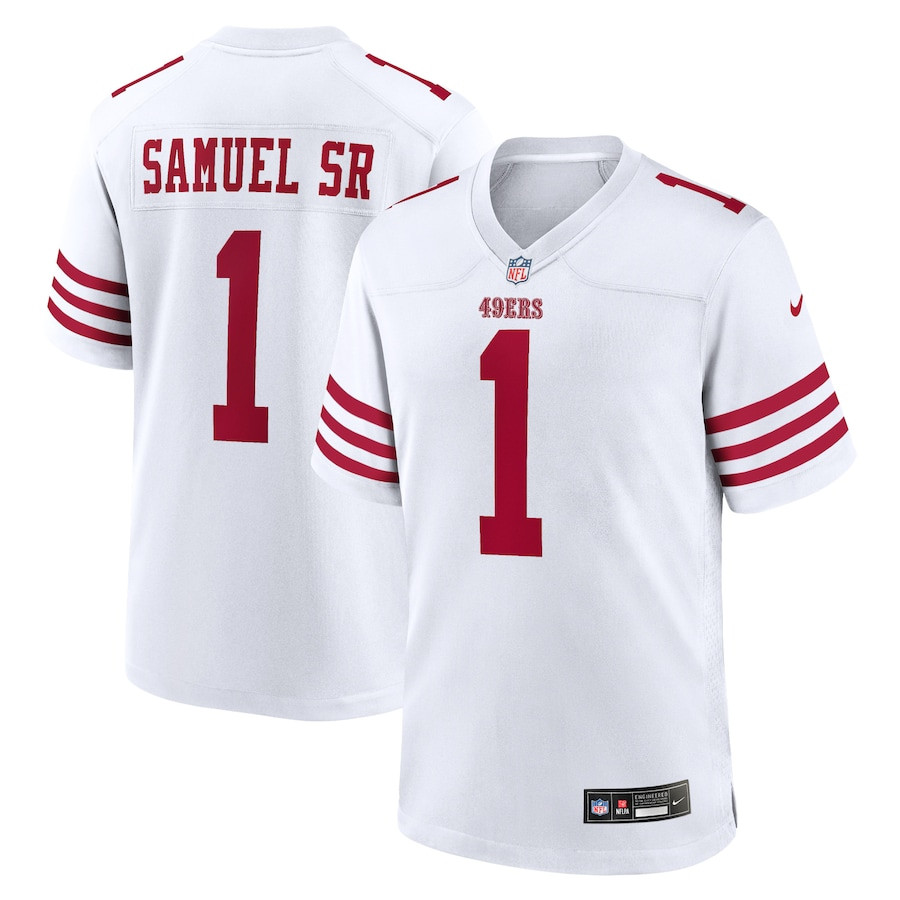 Deebo Samuel Sr 1 San Francisco 49ers Game Men Jersey - White JS6978 nicesnker