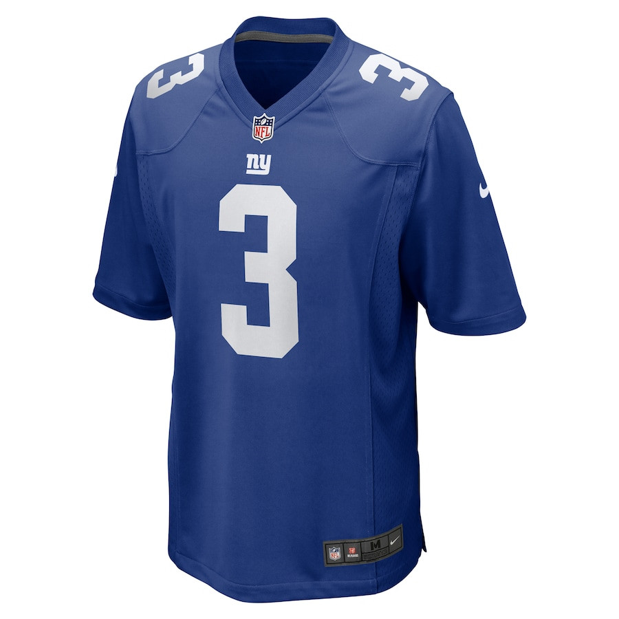 Alternative view of Deonte Banks 3 New York Giants Game Men Jersey - Royal JS7551 nicesnker