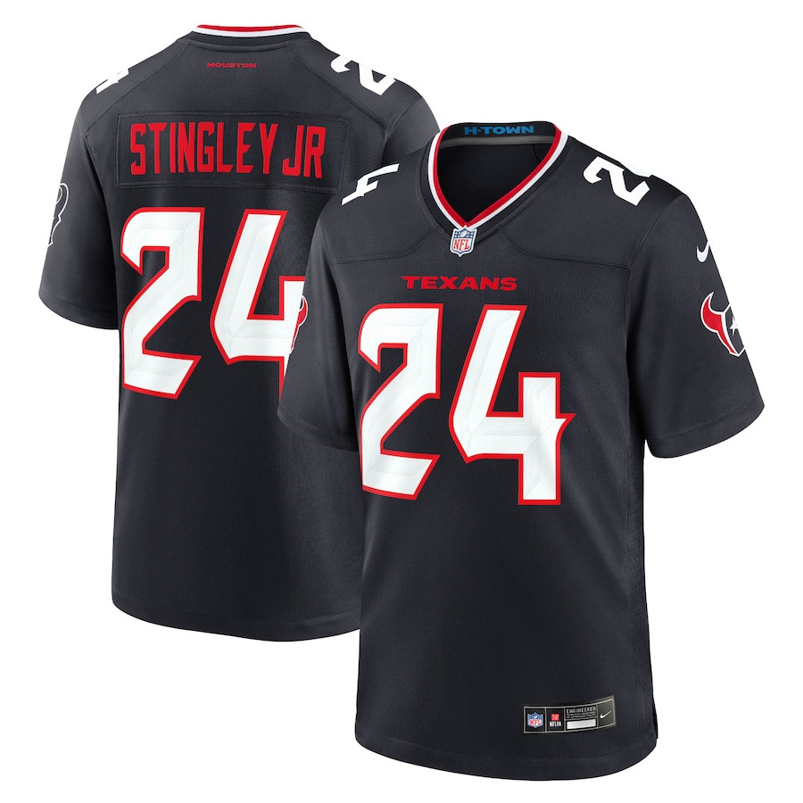 Derek Stingley Jr. 24 Houston Texans Game Jersey - Men, Navy JS3188 nicesnker
