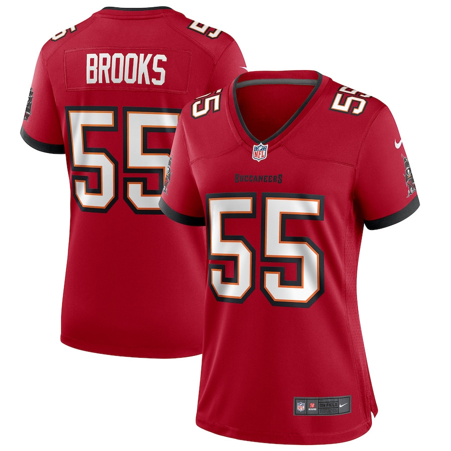 Derrick Brooks 55 Tampa Bay Buccaneers Women Game Retired Jersey - Red JS5110 nicesnker