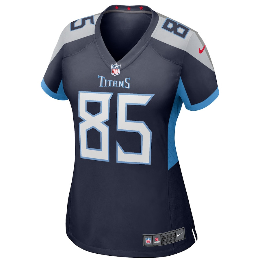Alternative view of Derrick Mason 85 Tennessee Titans Women Game Retired Jersey - Navy JS5590 nicesnker