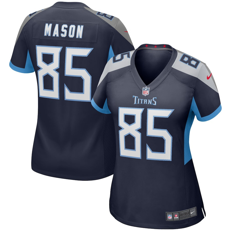 Derrick Mason 85 Tennessee Titans Women Game Retired Jersey - Navy JS5590 nicesnker