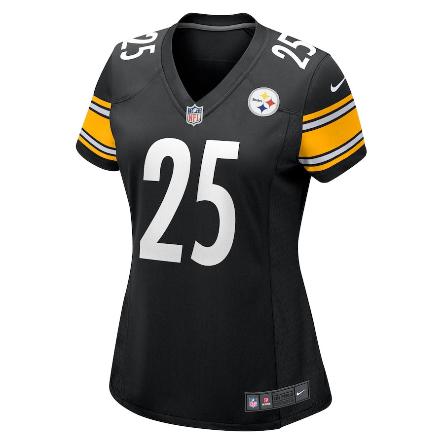 Alternative view of DeShon Elliott 25 Pittsburgh Steelers Women's Game Jersey - Black JS8826 nicesnker