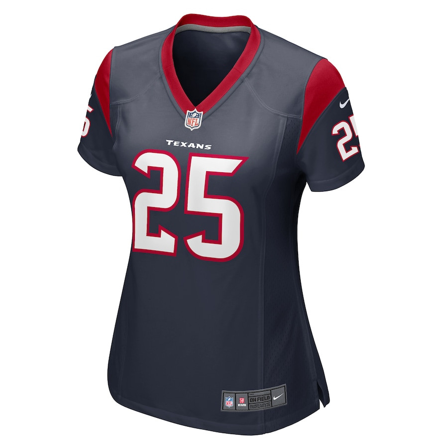 Alternative view of Desmond King 25 Houston Texans Women Game Jersey - Navy JS6991 nicesnker