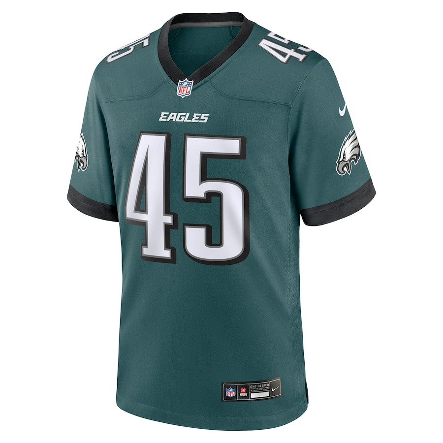 Alternative view of Devin White 45 Philadelphia Eagles Game Men Jersey - Midnight Green JS6959 nicesnker
