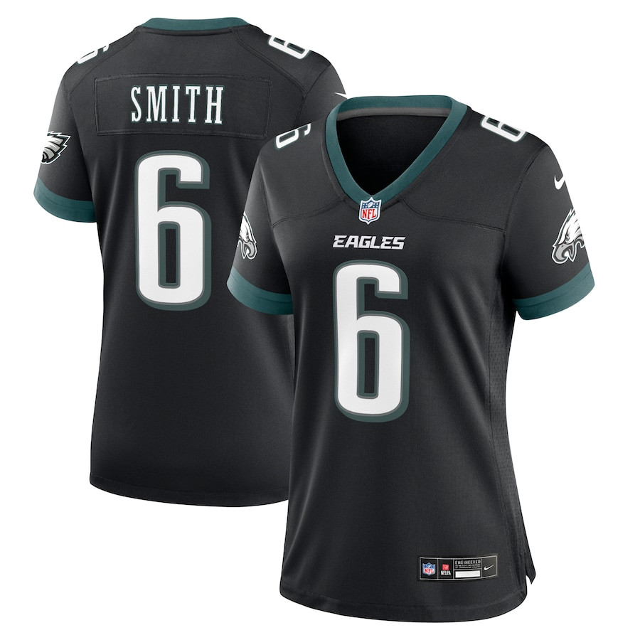 DeVonta Smith 6 Philadelphia Eagles Alternate Game Women Jersey - Black JS5820 nicesnker