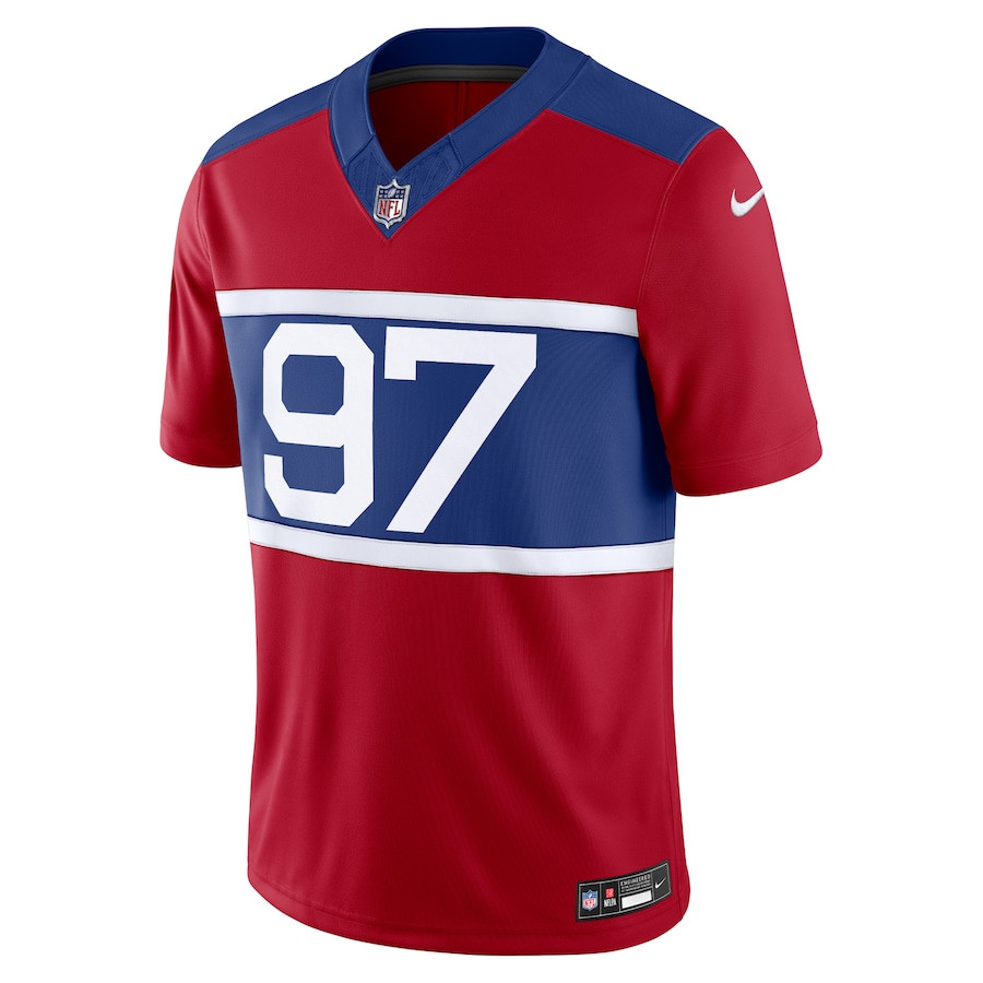 Alternative view of Dexter Lawrence II 97 New York Giants Alternate Vapor F.U.S.E. Limited Men Jersey - Century Red JS3821 nicesnker