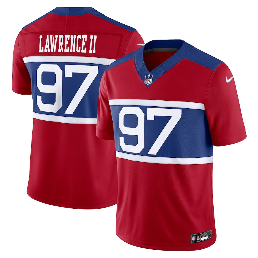 Dexter Lawrence II 97 New York Giants Alternate Vapor F.U.S.E. Limited Men Jersey - Century Red JS3821 nicesnker