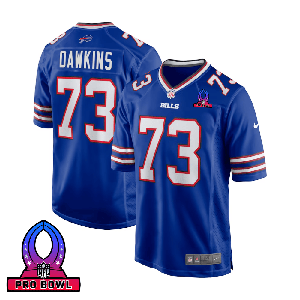 Dion Dawkins 73 Buffalo Bills 2025 Pro Bowl Patch Game Men Jersey - Royal JS3295 nicesnker
