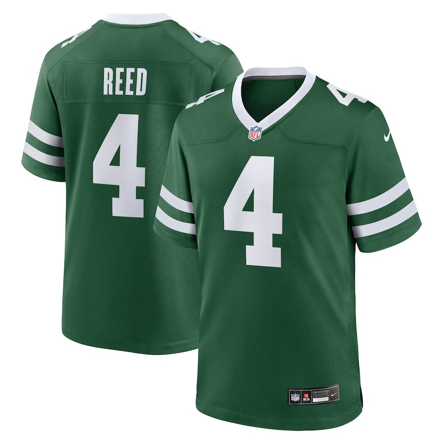 D.J. Reed 4 New York Jets Game Men Jersey - Legacy Green JS9404 nicesnker