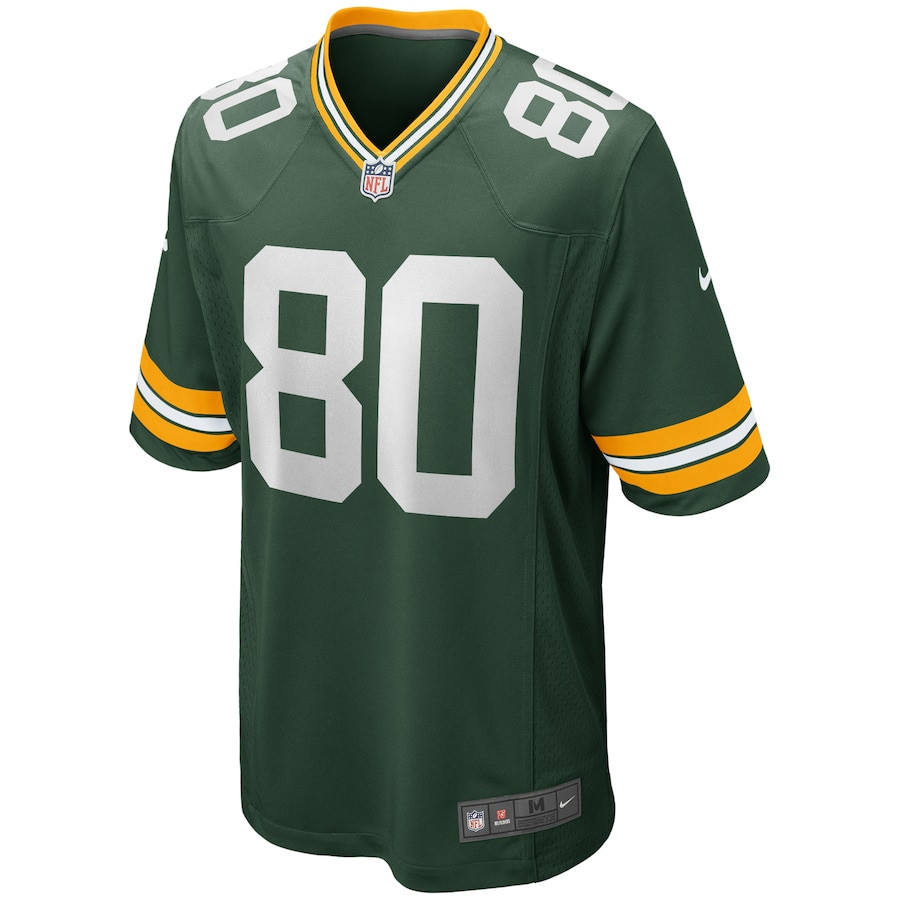 Alternative view of Donald Driver 80 Green Bay Packers Men Game Retired Jersey - Green JS3474 nicesnker