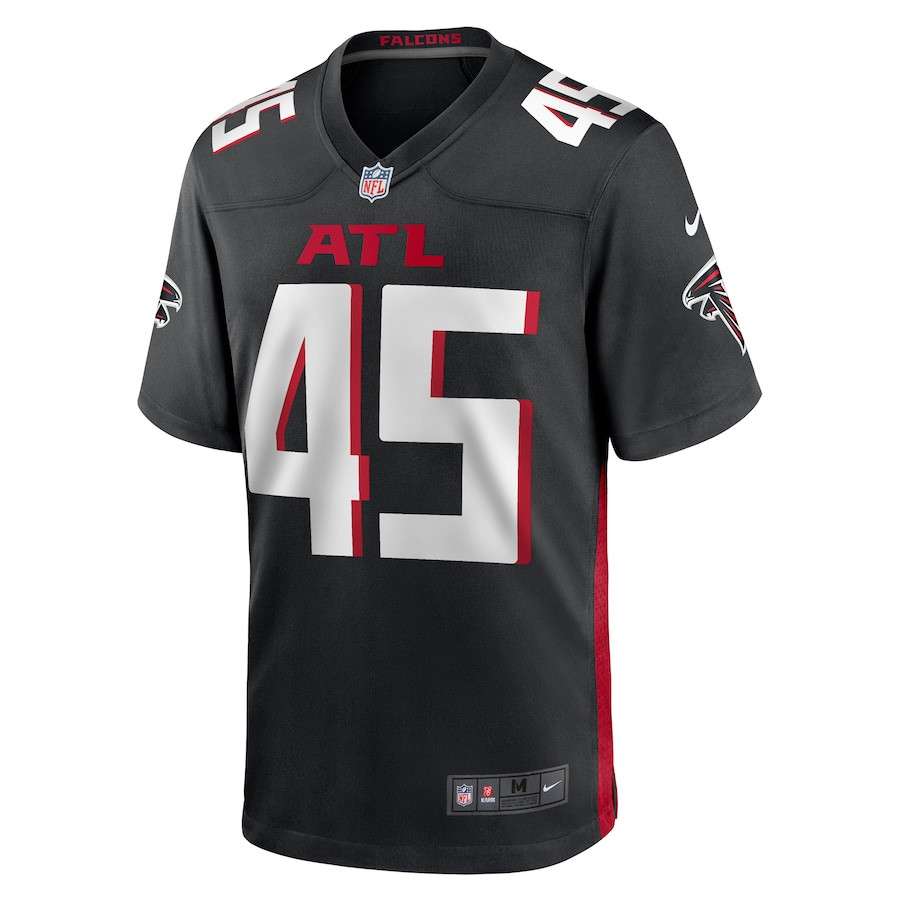 Alternative view of Donavan Mutin 45 Atlanta Falcons Game Men Jersey - Black JS7211 nicesnker