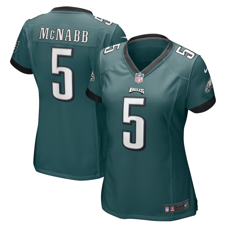Donovan McNabb 5 Philadelphia Eagles Women Retired Jersey - Midnight Green JS3535 nicesnker