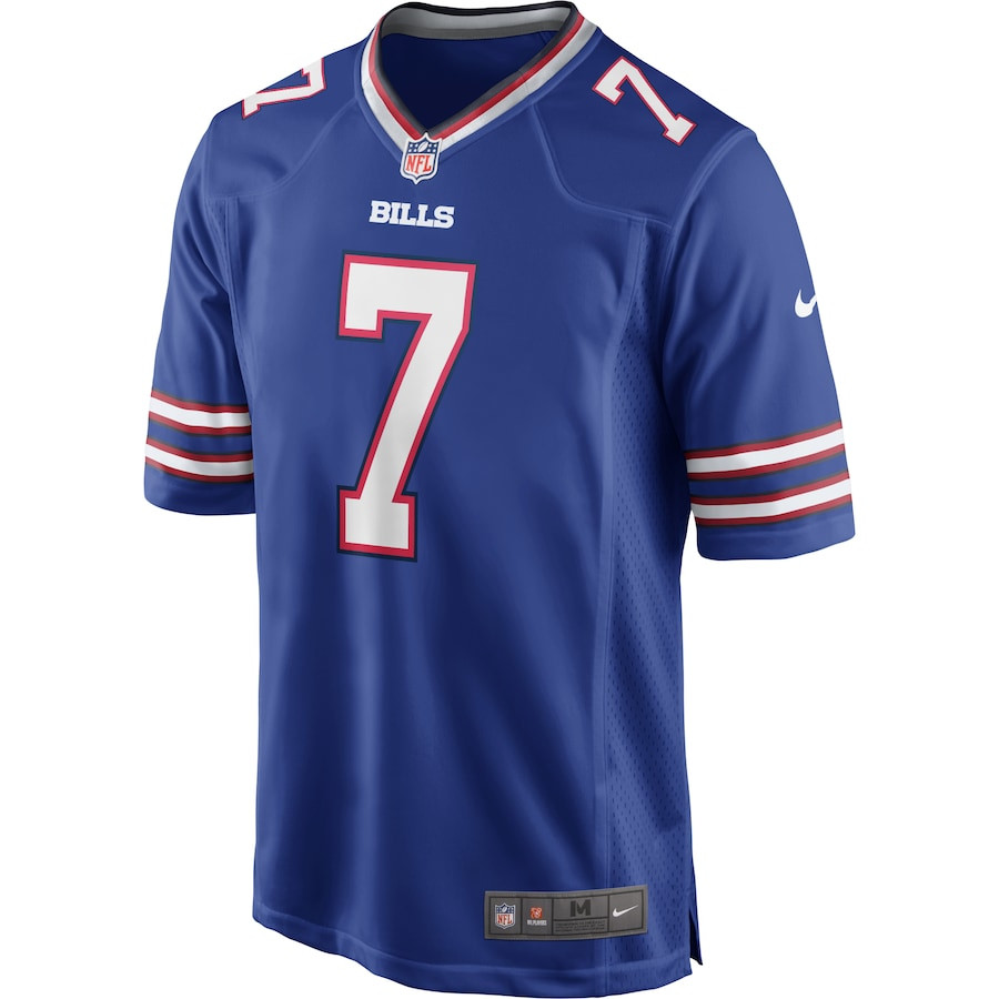 Alternative view of Doug Flutie 7 Buffalo Bills Men Game Retired Jersey - Royal JS1242 nicesnker