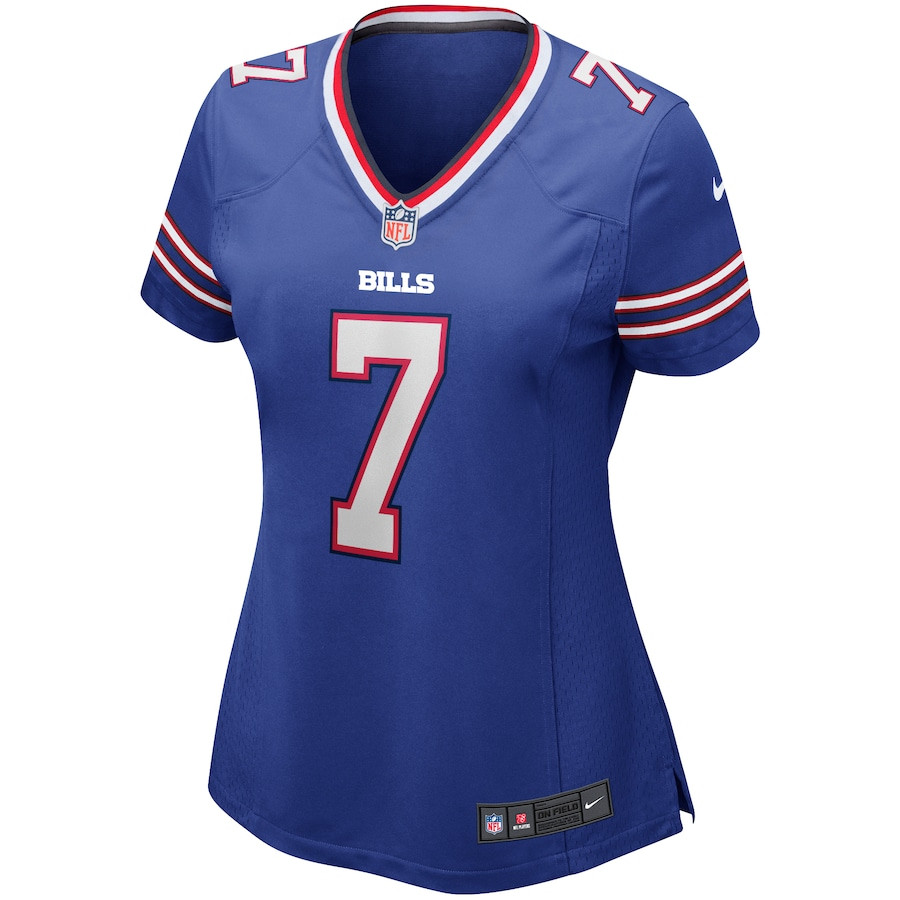 Alternative view of Doug Flutie 7 Buffalo Bills Women Game Retired Jersey - Royal JS9988 nicesnker