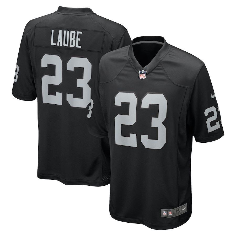 Dylan Laube 23 Las Vegas Raiders Team Game Men Jersey - Black JS4274 nicesnker