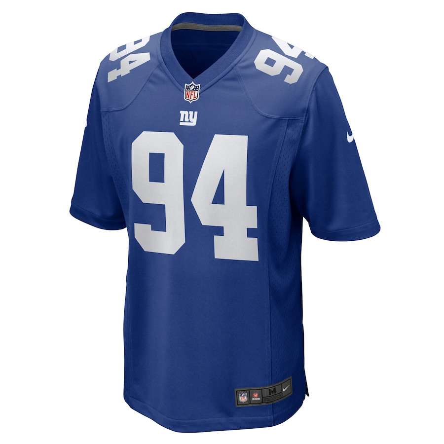 Alternative view of Elijah Chatman 94 New York Giants Team Game Men Jersey - Royal JS6080 nicesnker