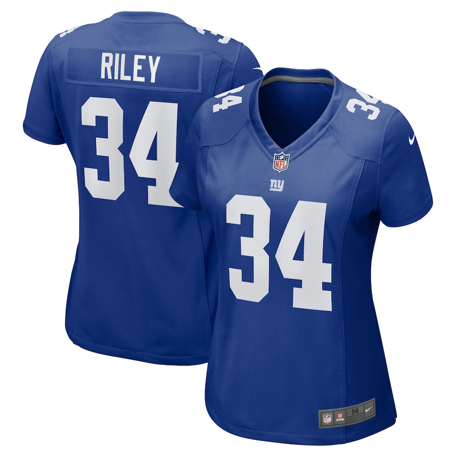 Elijah Riley 34 New York Giants Women's Game Jersey - Royal JS8531 nicesnker