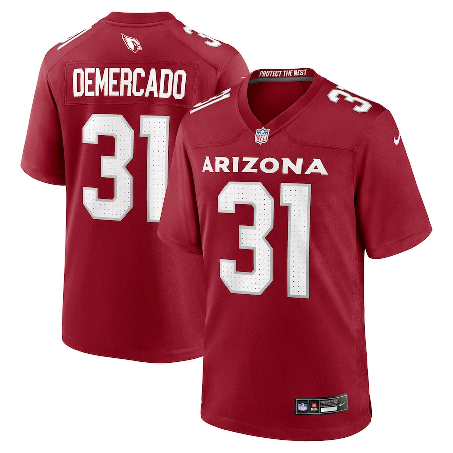 Emari Demercado 31 Arizona Cardinals Team Game Men Jersey - Cardinal JS5579 nicesnker