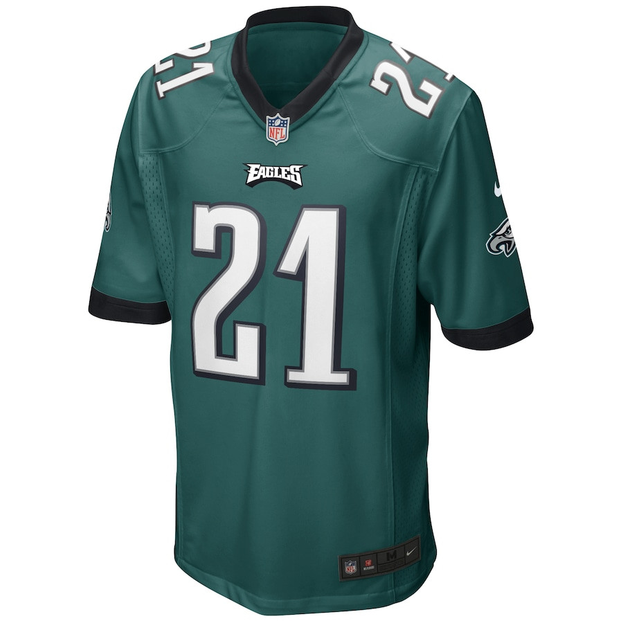 Alternative view of Eric Allen 21 Philadelphia Eagles Men Game Retired Jersey - Midnight Green JS8138 nicesnker