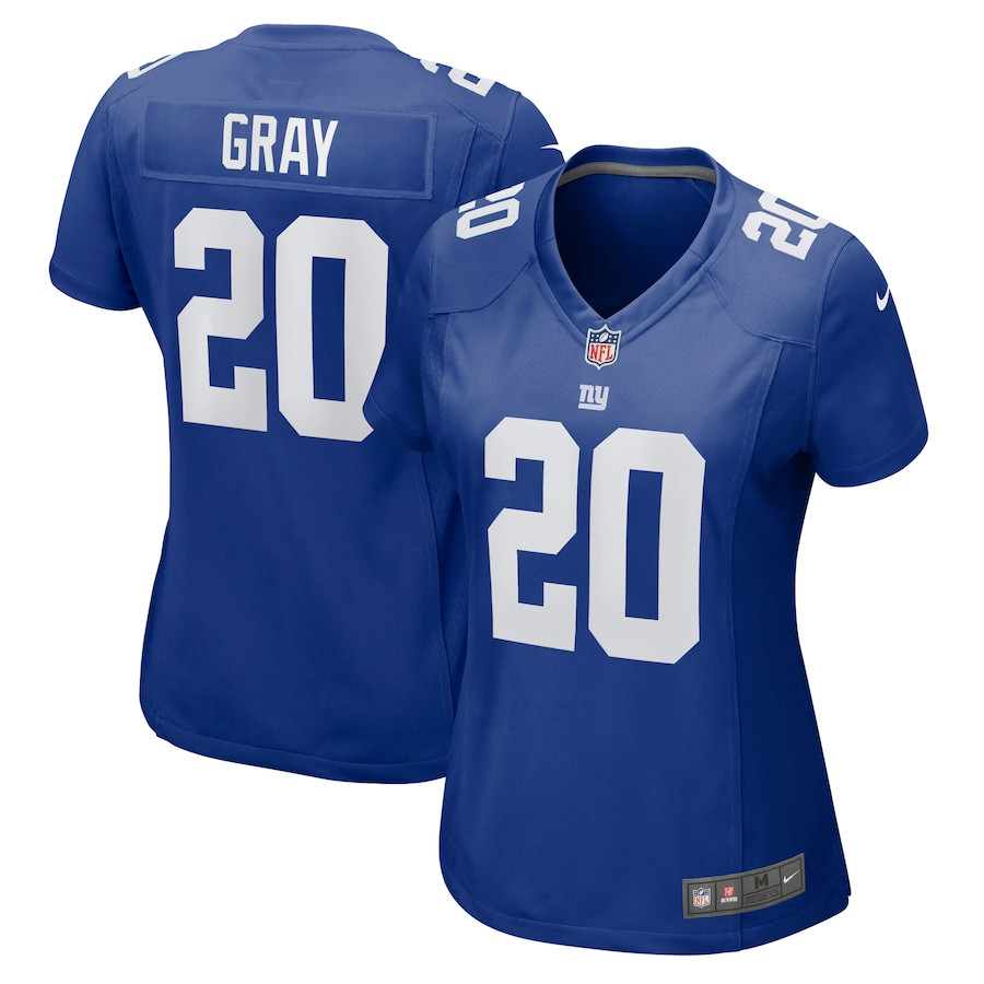 Eric Gray 20 New York Giants Women's Game Jersey - Royal JS8982 nicesnker