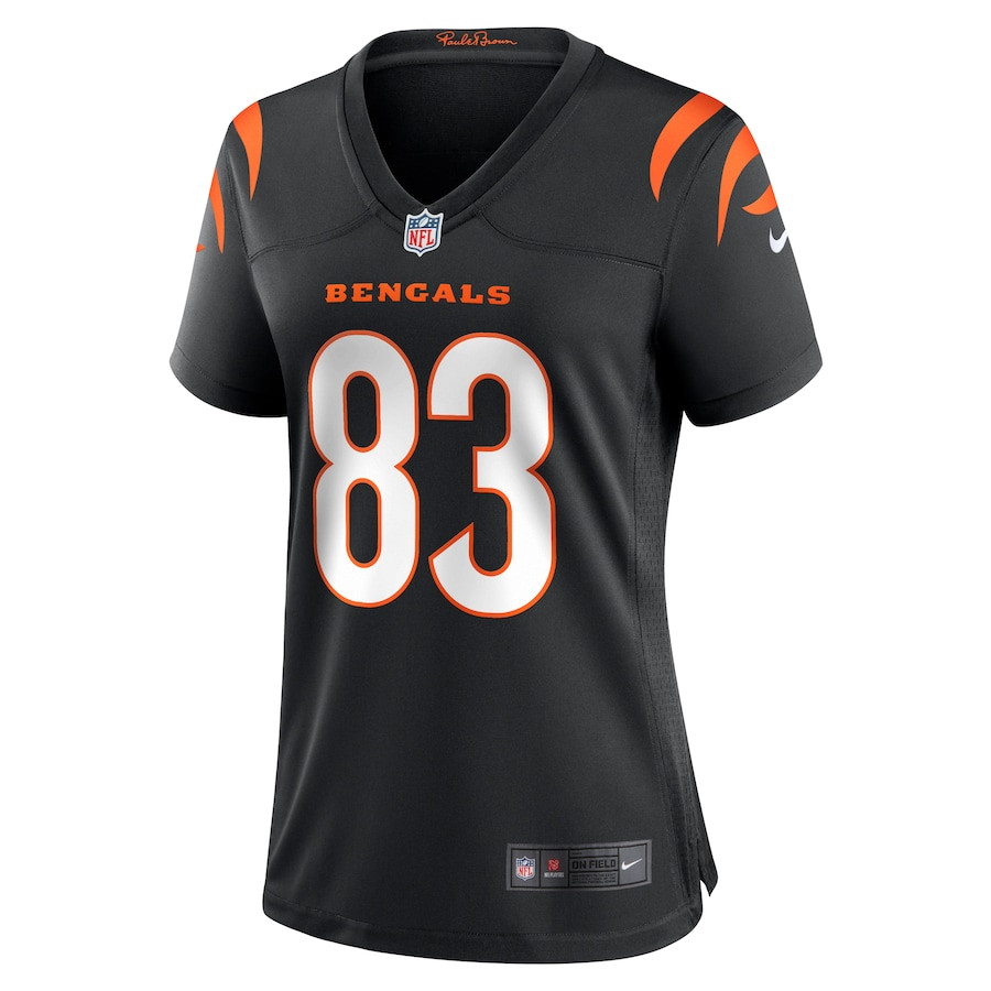 Alternative view of Erick All Jr. 83 Cincinnati Bengals Women's Team Game Jersey - Black JS5420 nicesnker