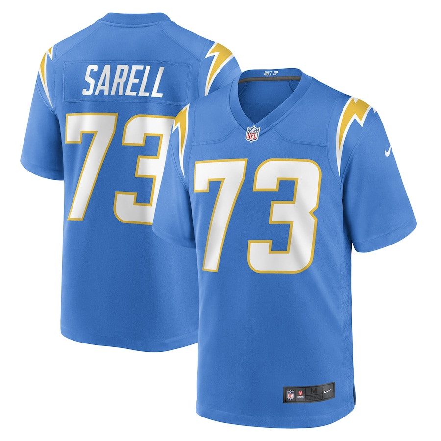 Foster Sarell 73 Los Angeles Chargers Team Game Men Jersey - Powder Blue JS7184 nicesnker