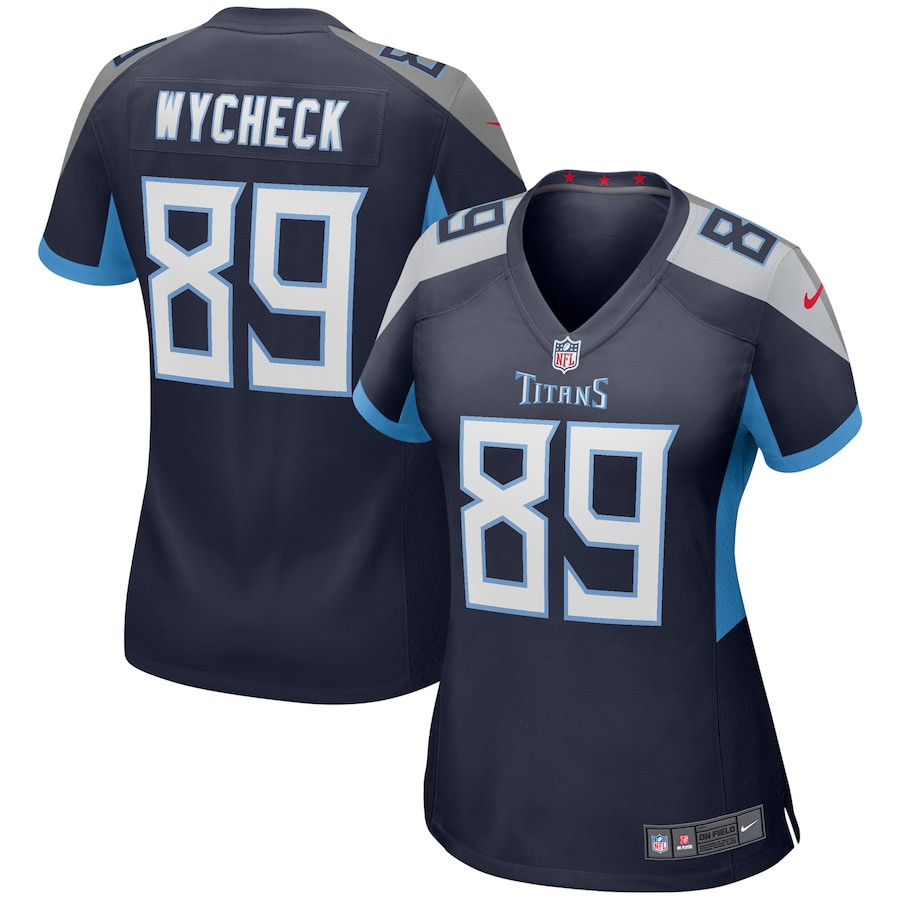 Frank Wycheck 89 Tennessee Titans Women Game Retired Jersey - Navy JS8758 nicesnker