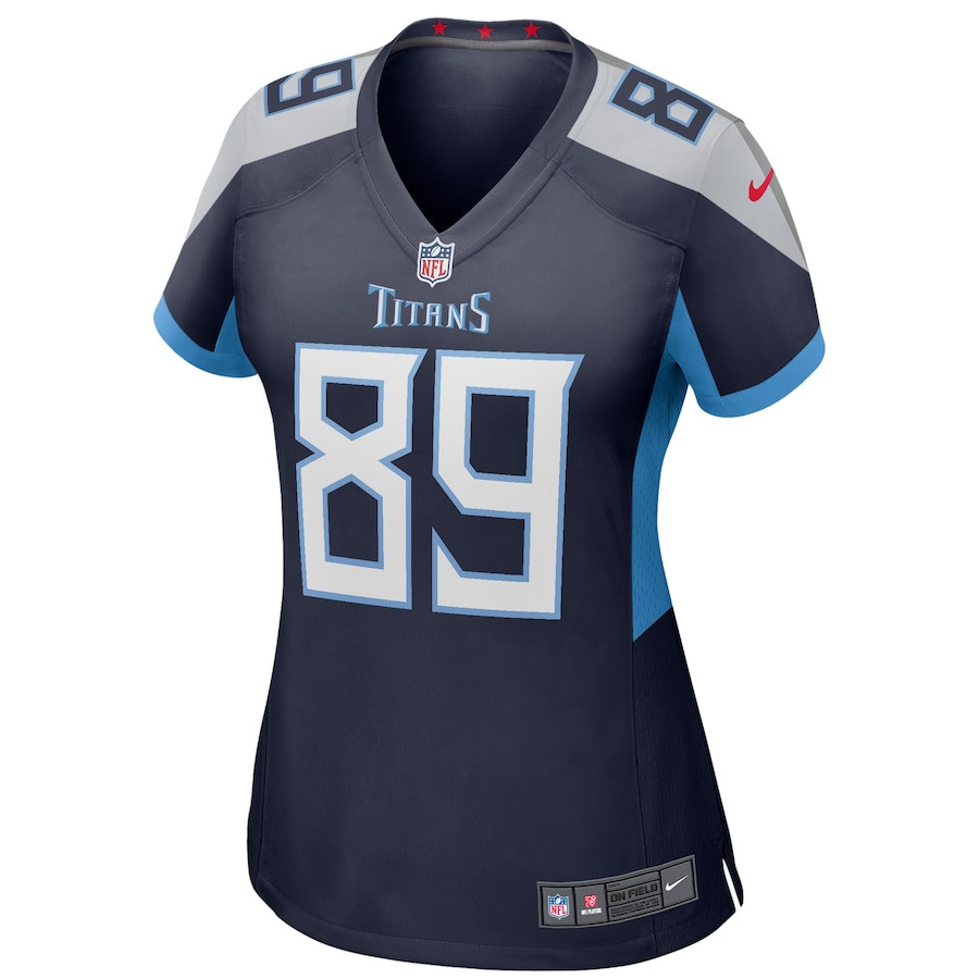 Alternative view of Frank Wycheck 89 Tennessee Titans Women Game Retired Jersey - Navy JS8758 nicesnker