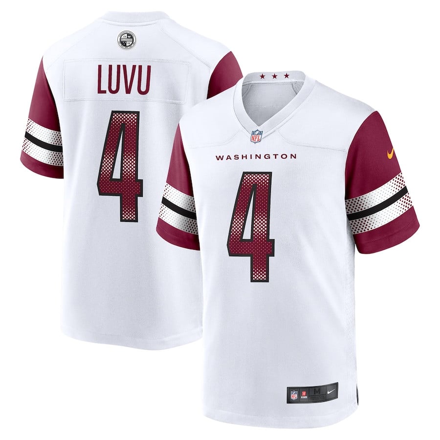 Frankie Luvu 4 Washington Commanders Game Men Jersey - White JS9445 nicesnker