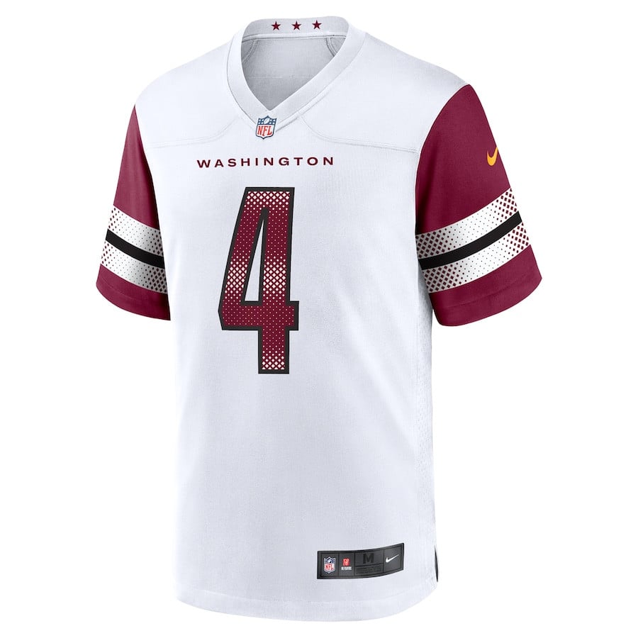 Alternative view of Frankie Luvu 4 Washington Commanders Game Men Jersey - White JS9445 nicesnker