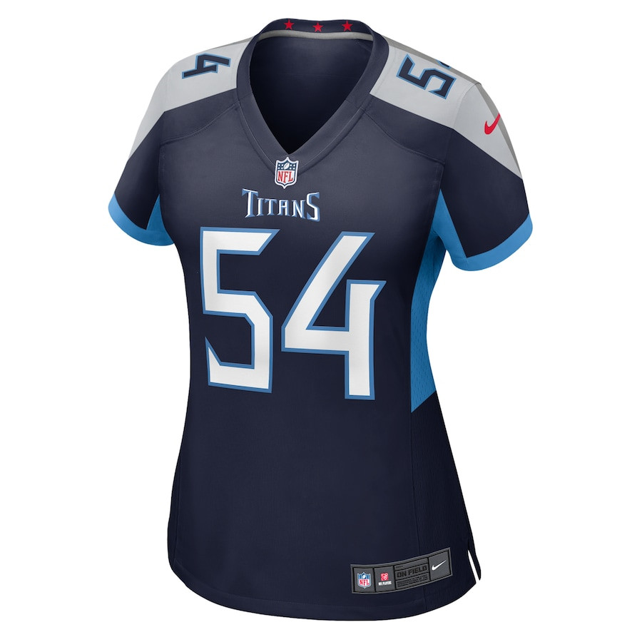 Alternative view of Garret Wallow 54 Tennessee Titans Women's Game Jersey - Navy JS3570 nicesnker