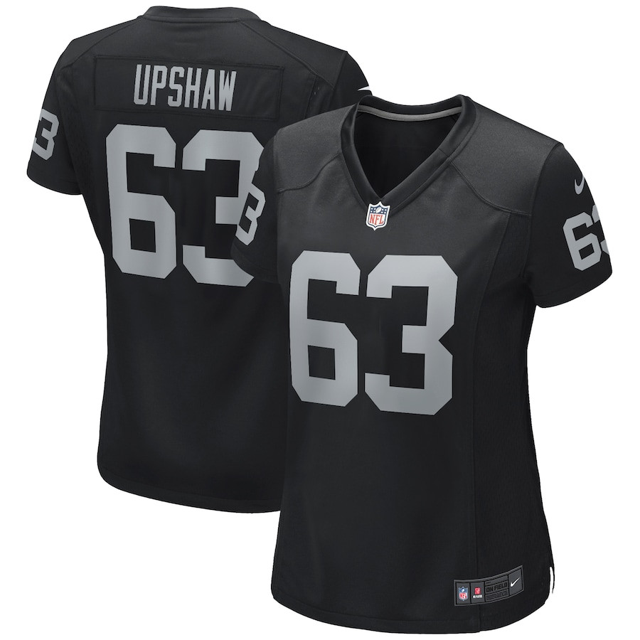 Gene Upshaw 63 Las Vegas Raiders Women's Team Game Jersey - Black JS6162 nicesnker