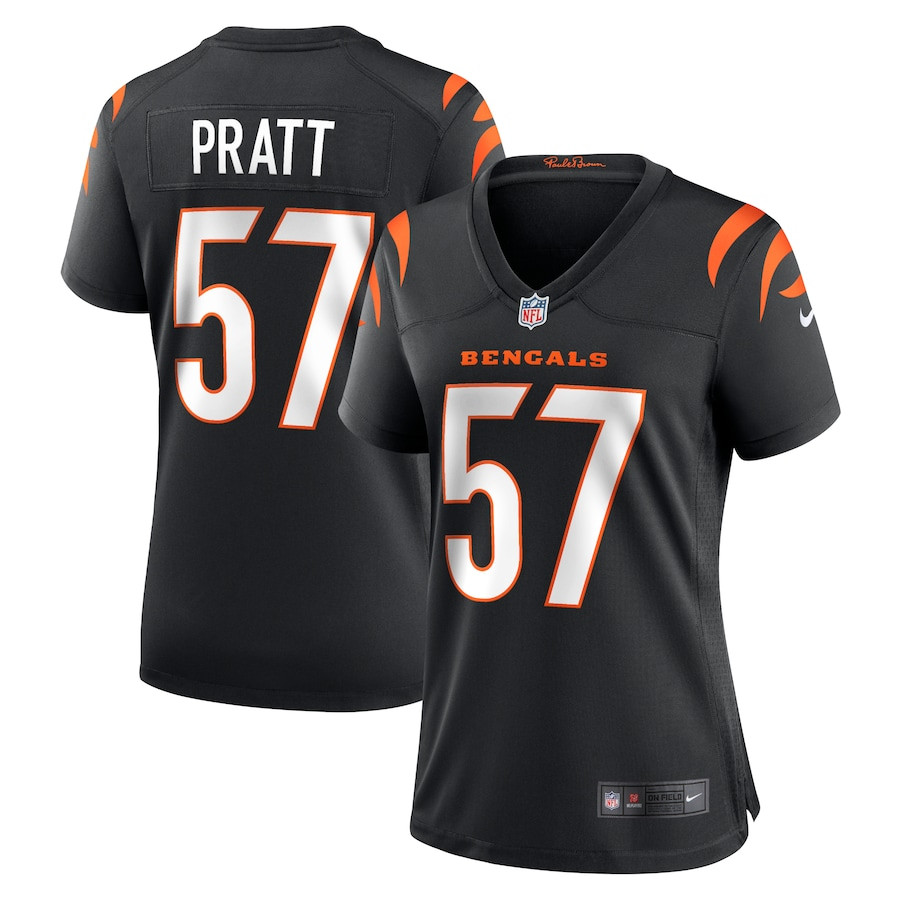 Germaine Pratt 57 Cincinnati Bengals Women Game Jersey - Black JS9053 nicesnker