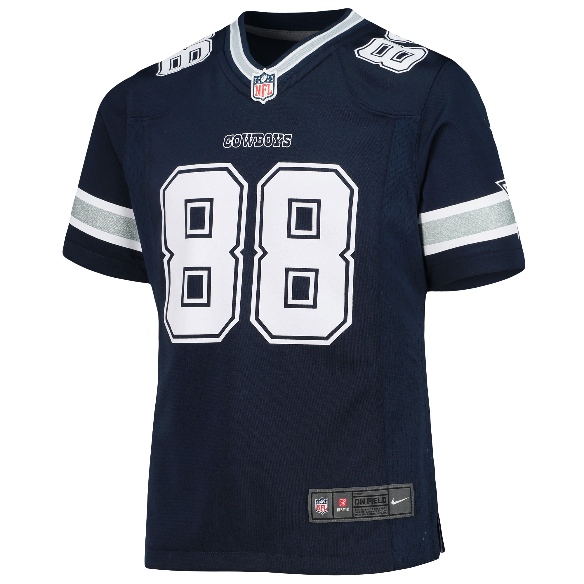 Alternative view of Girls Youth Dallas Cowboys CeeDee Lamb Navy Game Jersey JS7568 nicesnker