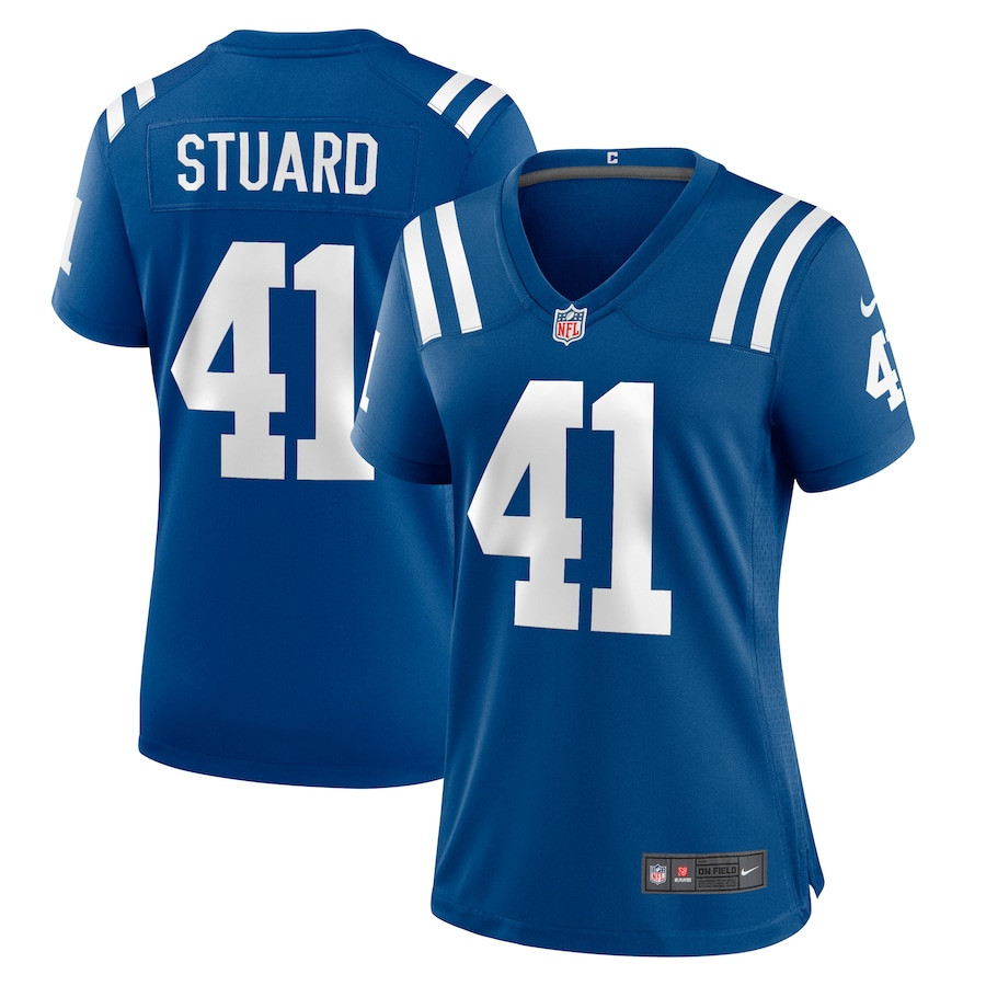 Grant Stuard 41 Indianapolis Colts Women's Game Jersey - Royal JS7996 nicesnker