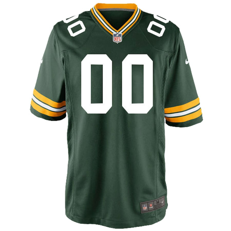 Alternative view of Green Bay Packers YOUTH Custom Game Jersey - Green JS2246 nicesnker
